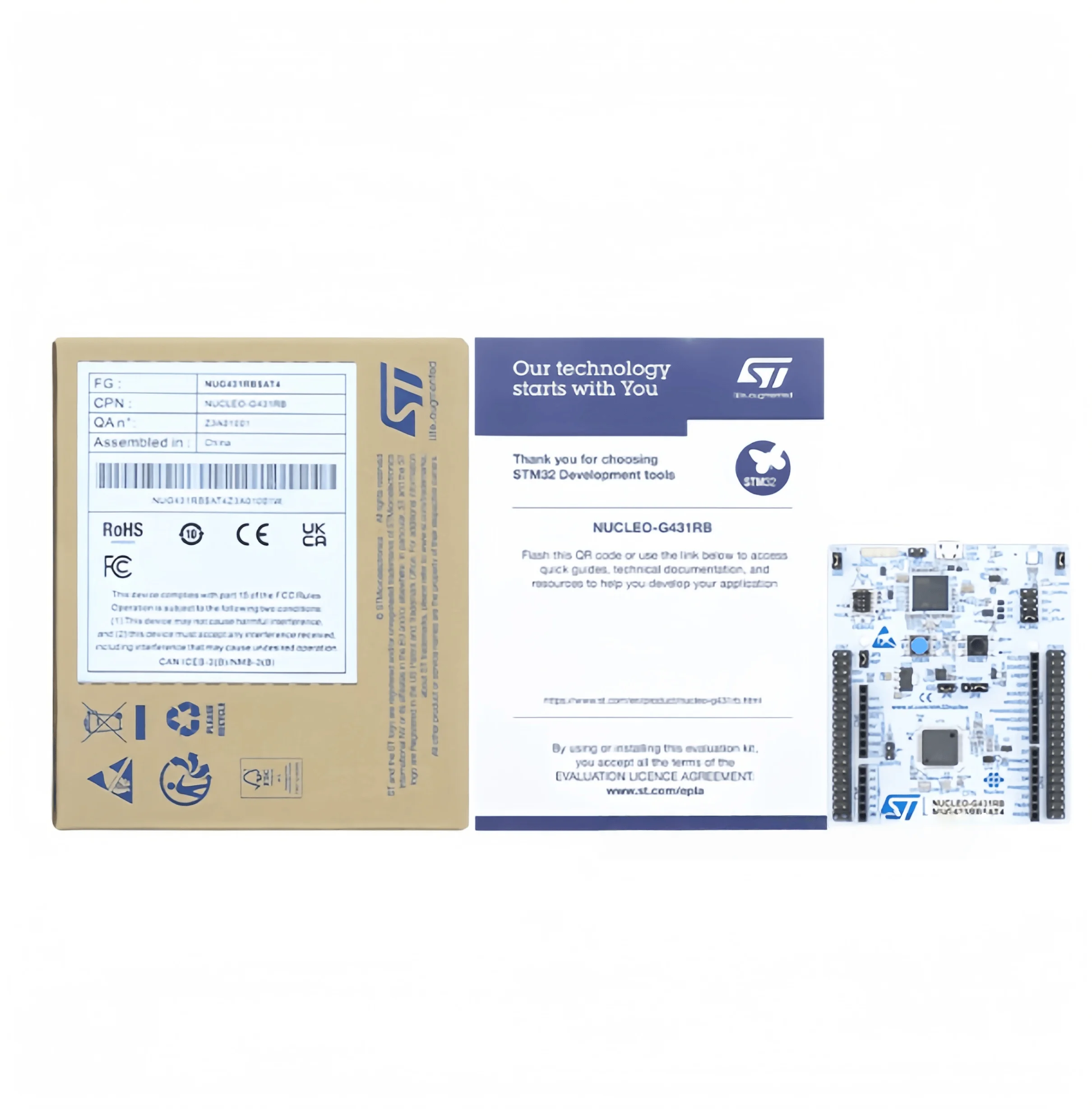 NUCLEO-G431RB STM32G431RBT6 Microcontroller STM32 Nucleo-64 Development Board