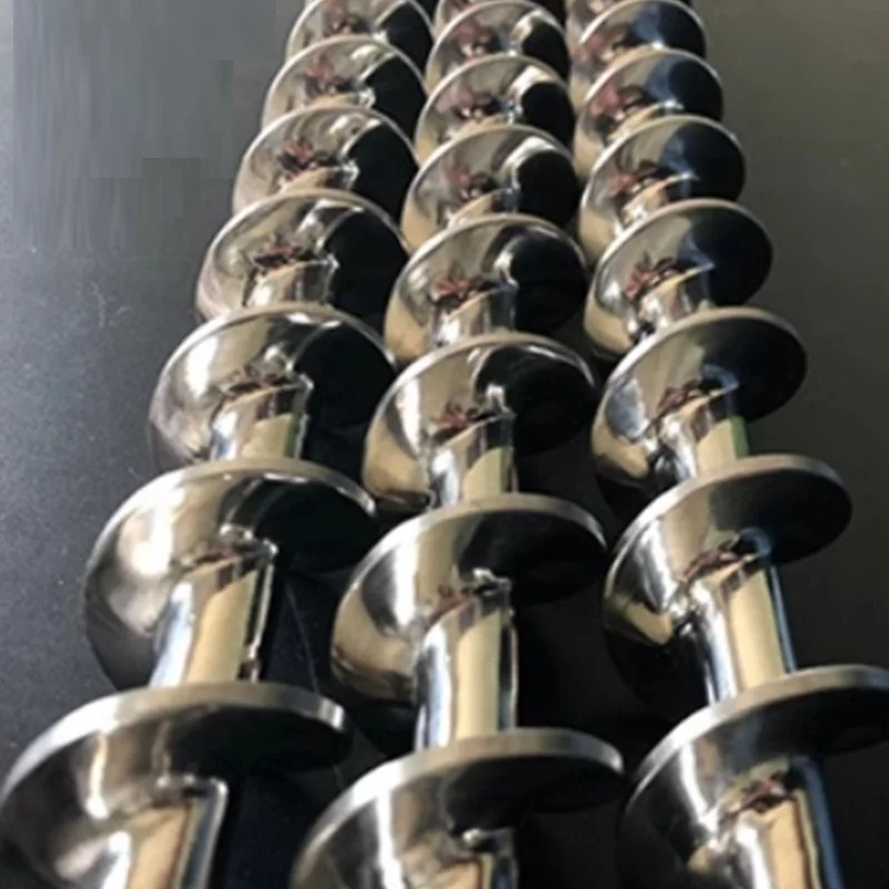 Custom Plastic Extruder Screw for PP/PE/ABS Materials Nitrided Alloy Steel Construction with High Wear Resistanceers Processi
