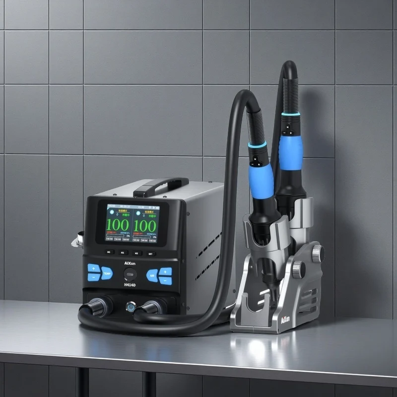 H414D Master For Workshop Efficiency-Dual-Zone Stable Heating For 2X Faster PCB Repair New Condition