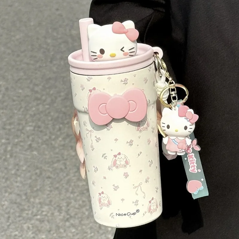

Sanrio Mug New Campus Cute Large-capacity Straw High-value Cup 304 Portable Water Cup To Send Girlfriends Holiday Gifts