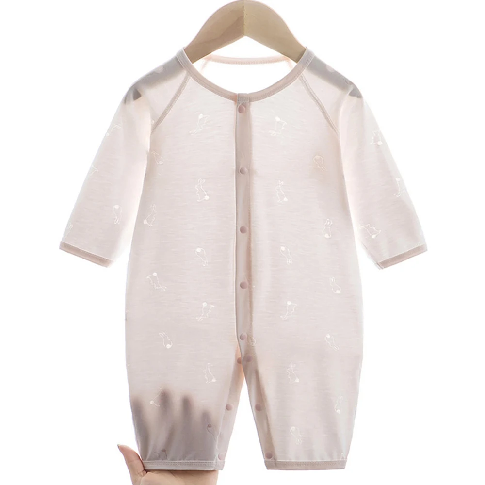 Baby Boy Rompers Summer Thin 100% Cotton Baby Boutique Clothing Air Conditioning Room Long Sleeve Infant Girl Jumpsuit