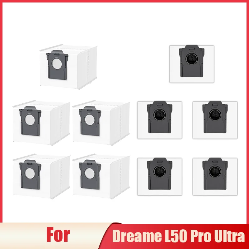 

Main Side Brush Filter Mop Cloth Dust Bag Accessories Fit For Dreame L40S Pro Ultra / Dreame X50s Pro Master / L50 Pro Ultra