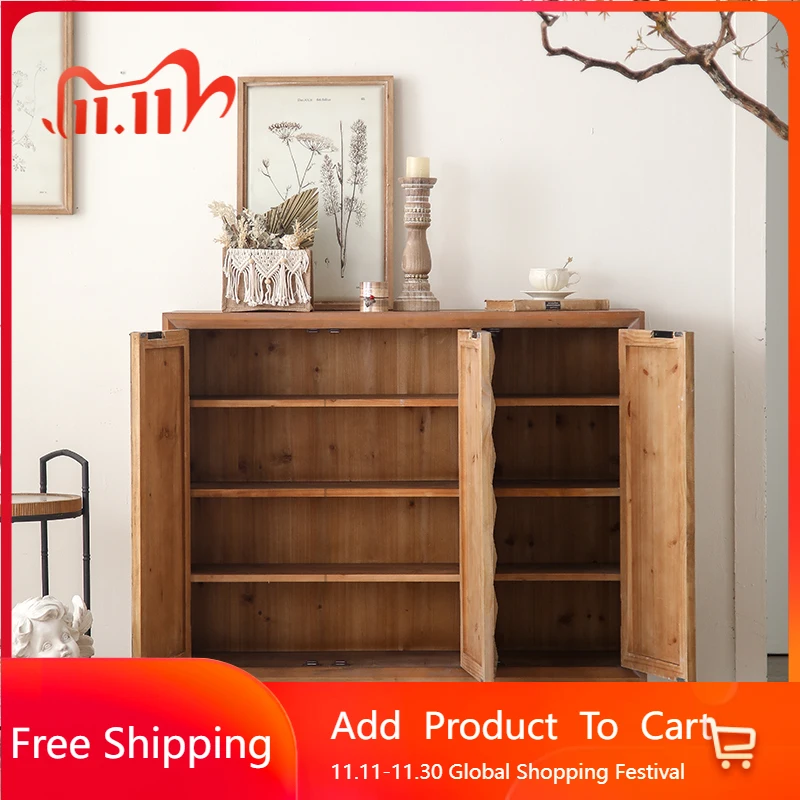 

Wooden Organizer Shoe Cabinet Storage Show Italian Minimalist Shoe Shelf Entrance Hall Vertical Gabinete Entrance Furniture