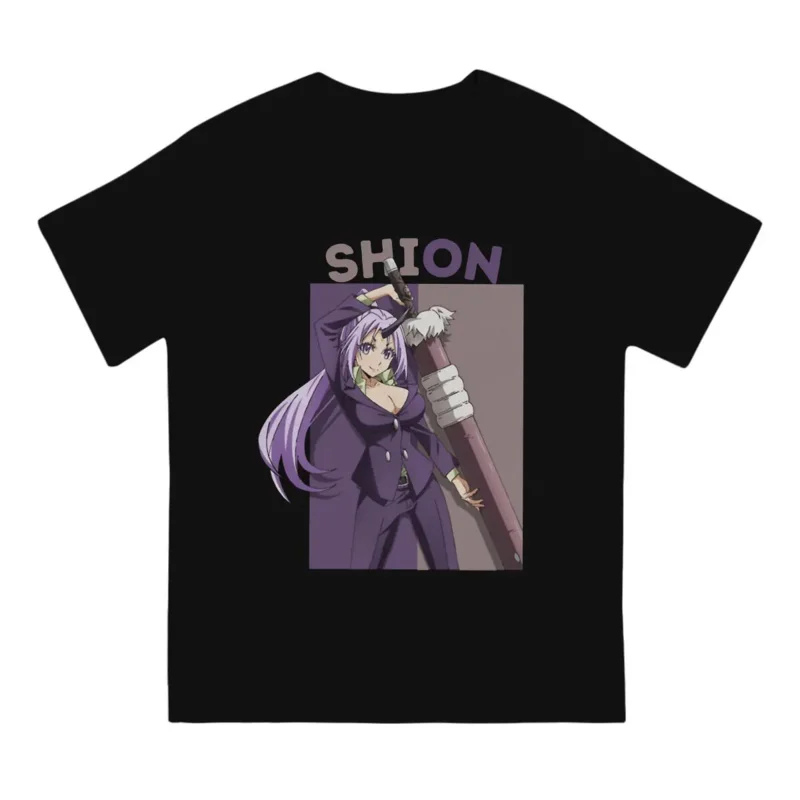 Men's Shion T Shirt That Time I Got Reincarnated As A Slime Anime  Cotton Clothing Vintage Short Sleeve Tee Shirt Summer T-Shirt