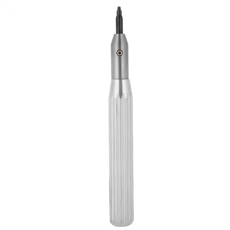 AC88 Watch Crown Tube Insert Remover Opener Tool, with 4 Blades Collets, Aluminum Handle, for Watch Case Tube Repair,