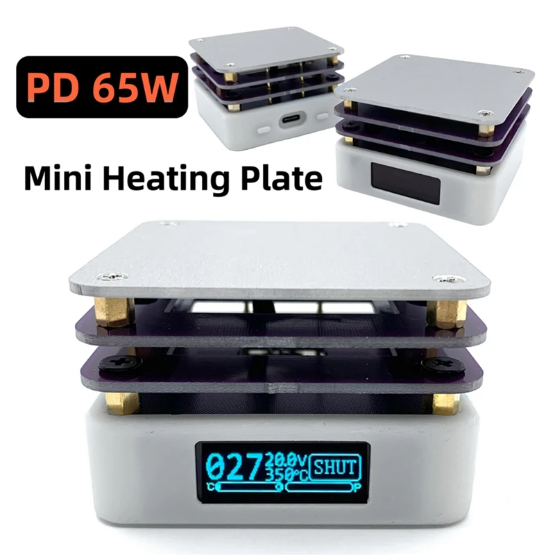 Hot 65W Mini Heating Table SMD Preheating Repair Station PCB Board Brazing Soldering Return Heating Board Repair Tool