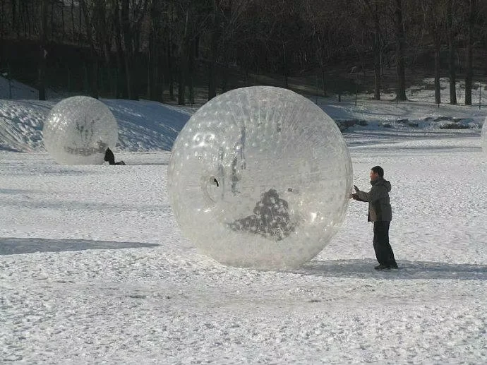 Inflatable Zorbing Ball For Sale Giant Hamster Ball People Walk Inside 3M Grass Ball Snow Ball Rolling Clear Body