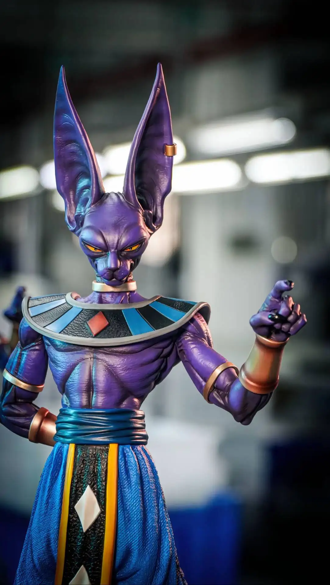 AUF LAGER JT Spielzeug 53 cm Dragon Ball Beerus Anime Figur Beerus Götter der Zerstörung Figuren PVC Statue Sammlung Modell geschenk Spielzeug