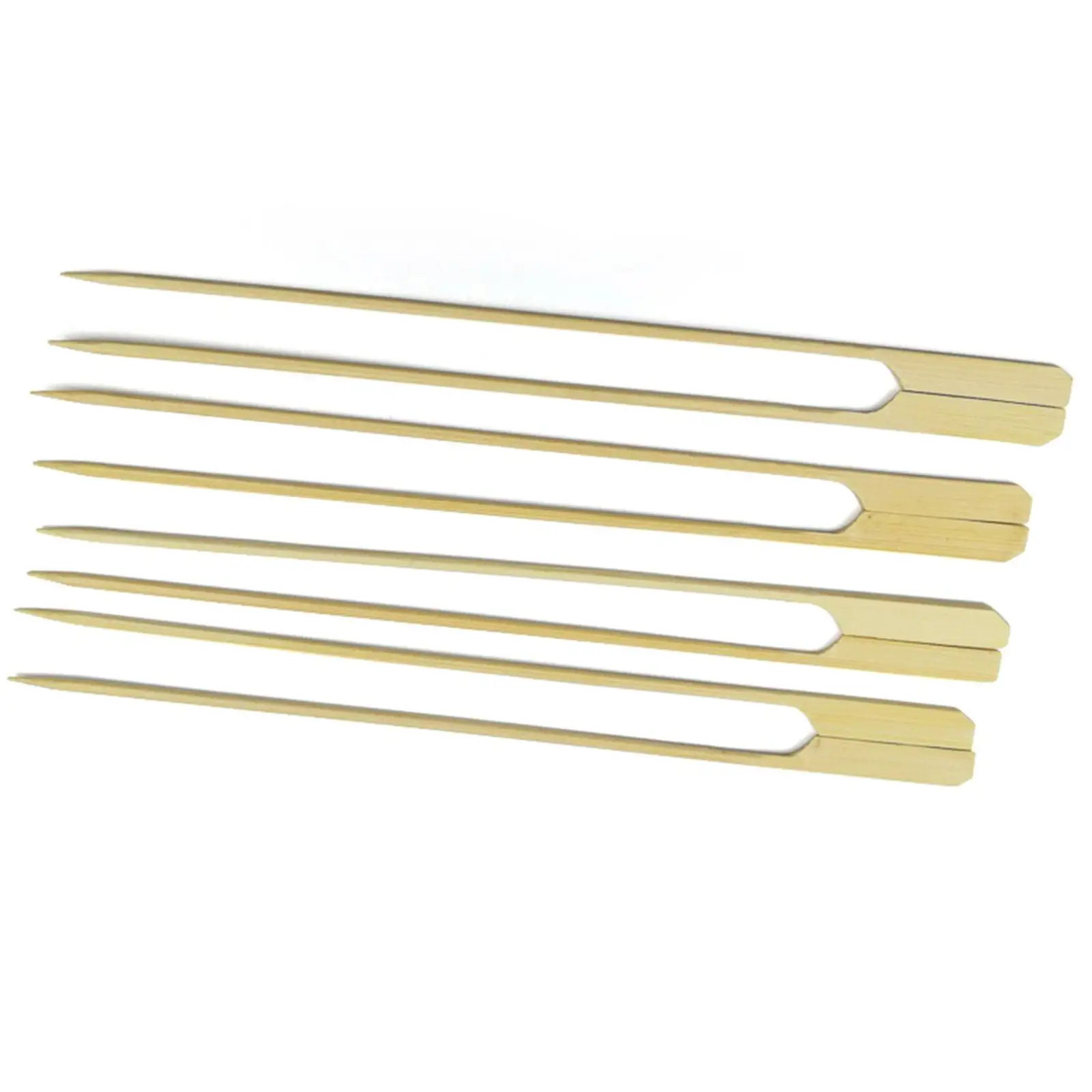 100x Bamboo Skewers Wood Grilling Skewers BBQ Portable Accessories Tools BBQ Food Skewers for Party Vegetable Barbeque Snacks