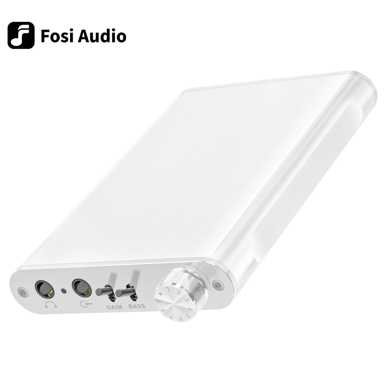 Fosi Audio N2 Mini HiFi Stereo Headphone Amplifier 3.5MM Gain & Bass Switch Portable for iPhone, iPod, iPad and Computers