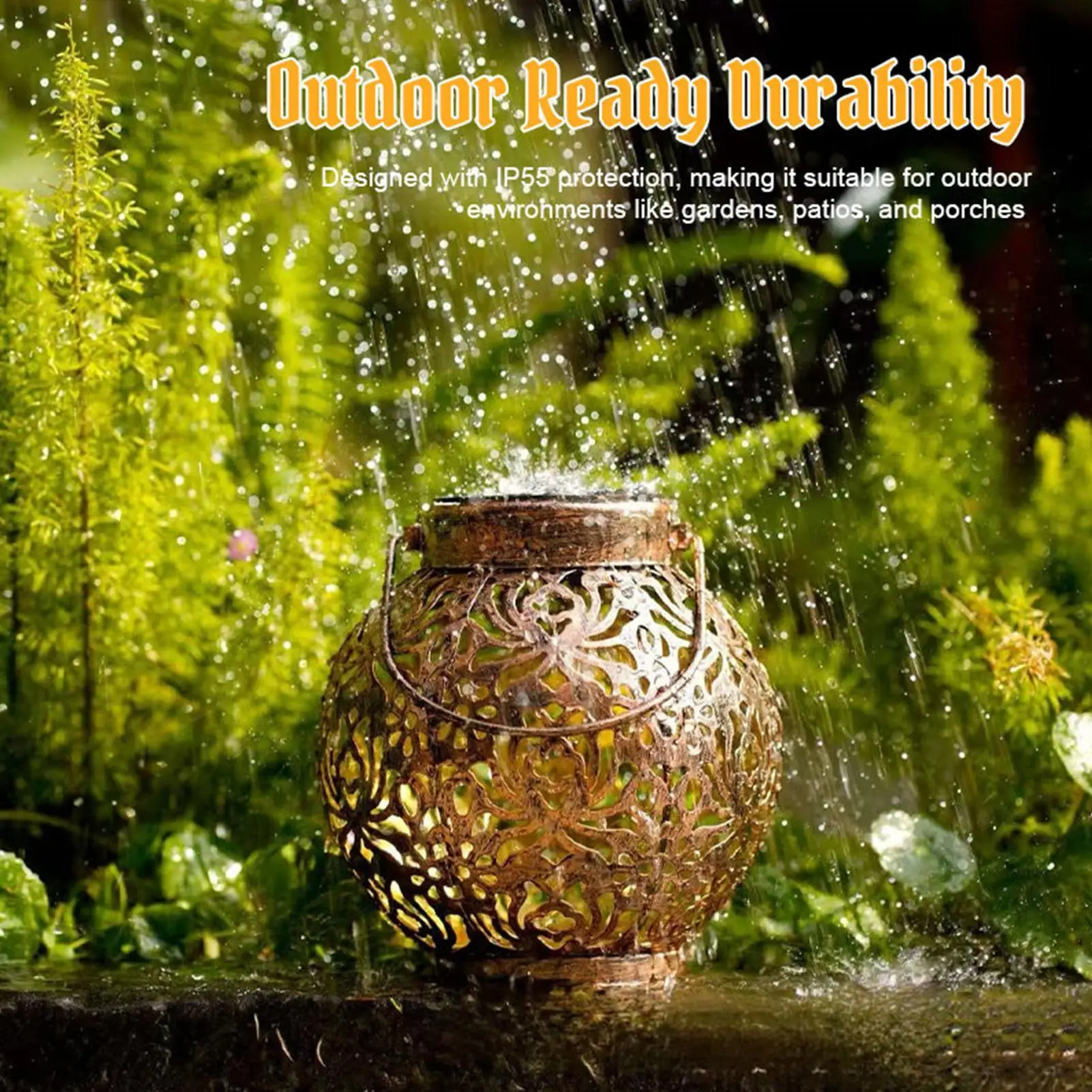 ソーラーランタン-屋外用-レトロメタル装飾-防水ledガーデンライト-庭園通路車道パティオ用屋外ランプ