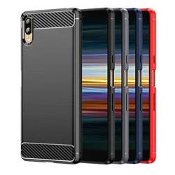 For Sony Xperia L3 Case For Sony Xperia L 3 L3 Cover Silicone Carbon Fiber Bumper Soft TPU Cover For Fundas Sony Xperia L1 L2 L3