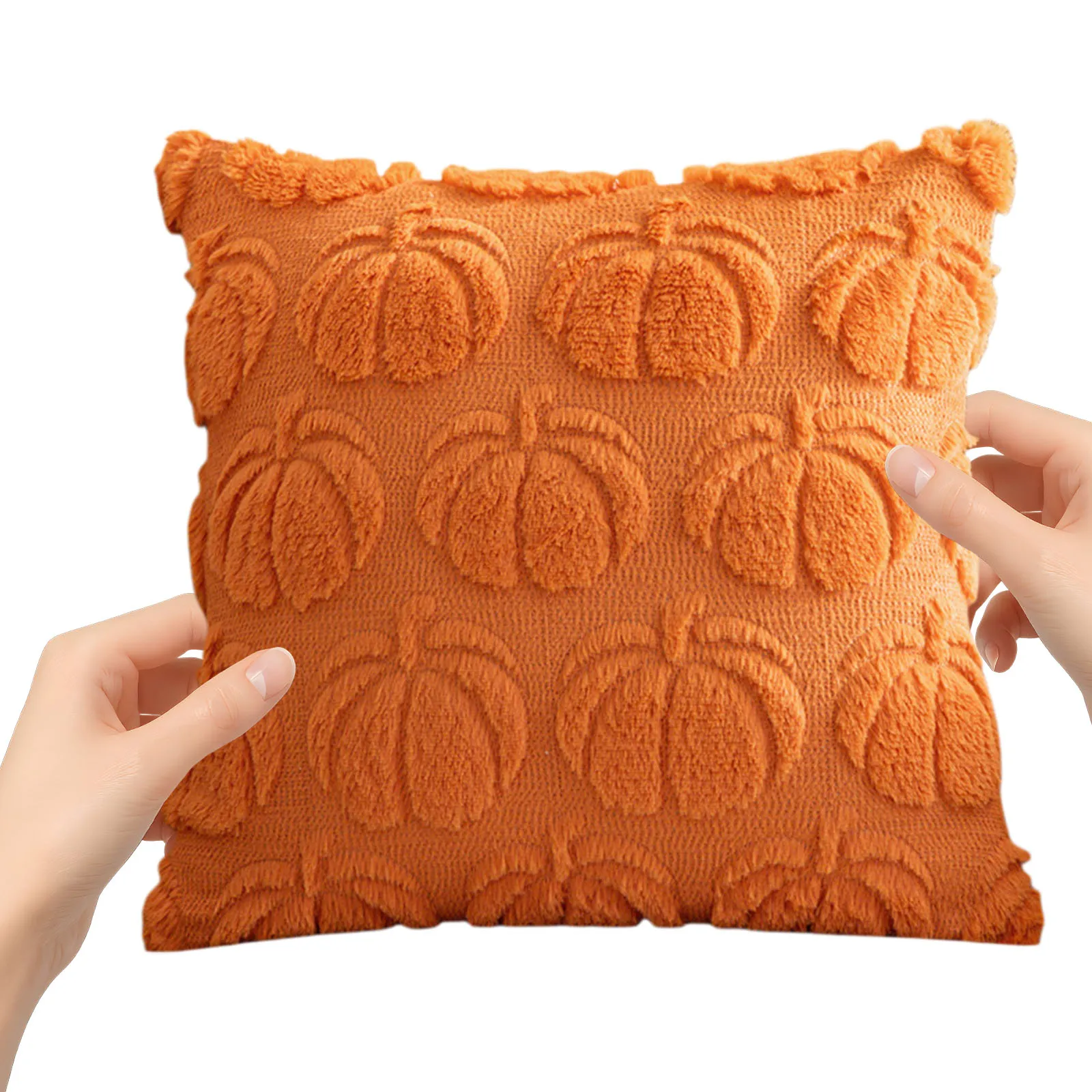 Fall Pillow Cover 18x18 Pumpkin Halloween Decorative Cushion Cover Farmhouse Sofa Couch Autumn Home Decor