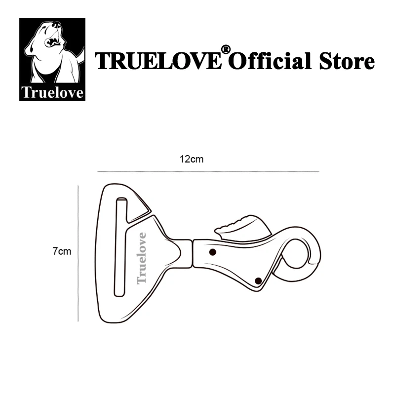 Truelove Car Seat Belt Safety Buckle Belt Collar or Harness Lightweight Aluminum Alloy Portable TLM1992/93