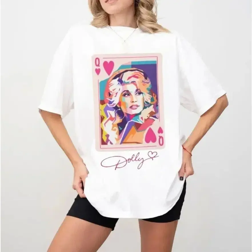 Dolly Parton Queen Of Hearts T Shirt, Vintage Country Music Tee, Music Lovers Tee, Fan Gift Outfit, Unisex Sweater Pullover Tee