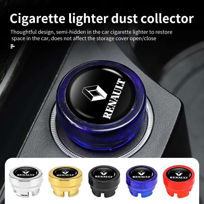 Car Cigarette Lighter Cover Dust Proof Decoration Cap For Renaul Koleos Kadjar Scenic Megane Sandero Grand Sill