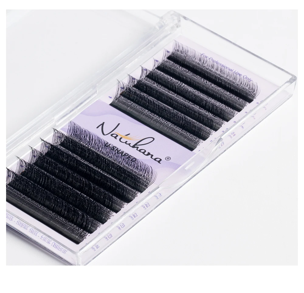 NATUHANA U-förmige 3D 4D 5D Wimpernverlängerung YY Lashes Superweiche, vorgefertigte Volumen-Fächerwimpern C/D natürliche Wispy Lash – Detail 10