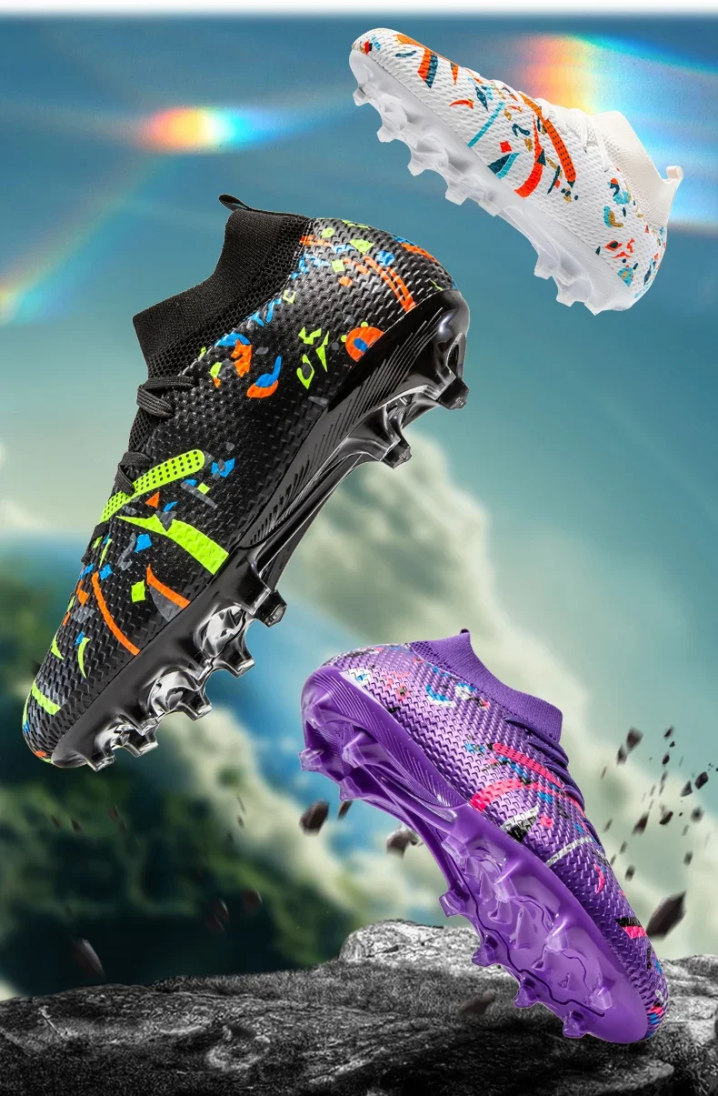 Neue Herren-Fußballschuhe Professionelle Outdoor-Sportschuhe Rutschfeste Trainingsschuhe Sneakers Rasen-Fußballstiefel Ultraleicht Unisex – Detail 2