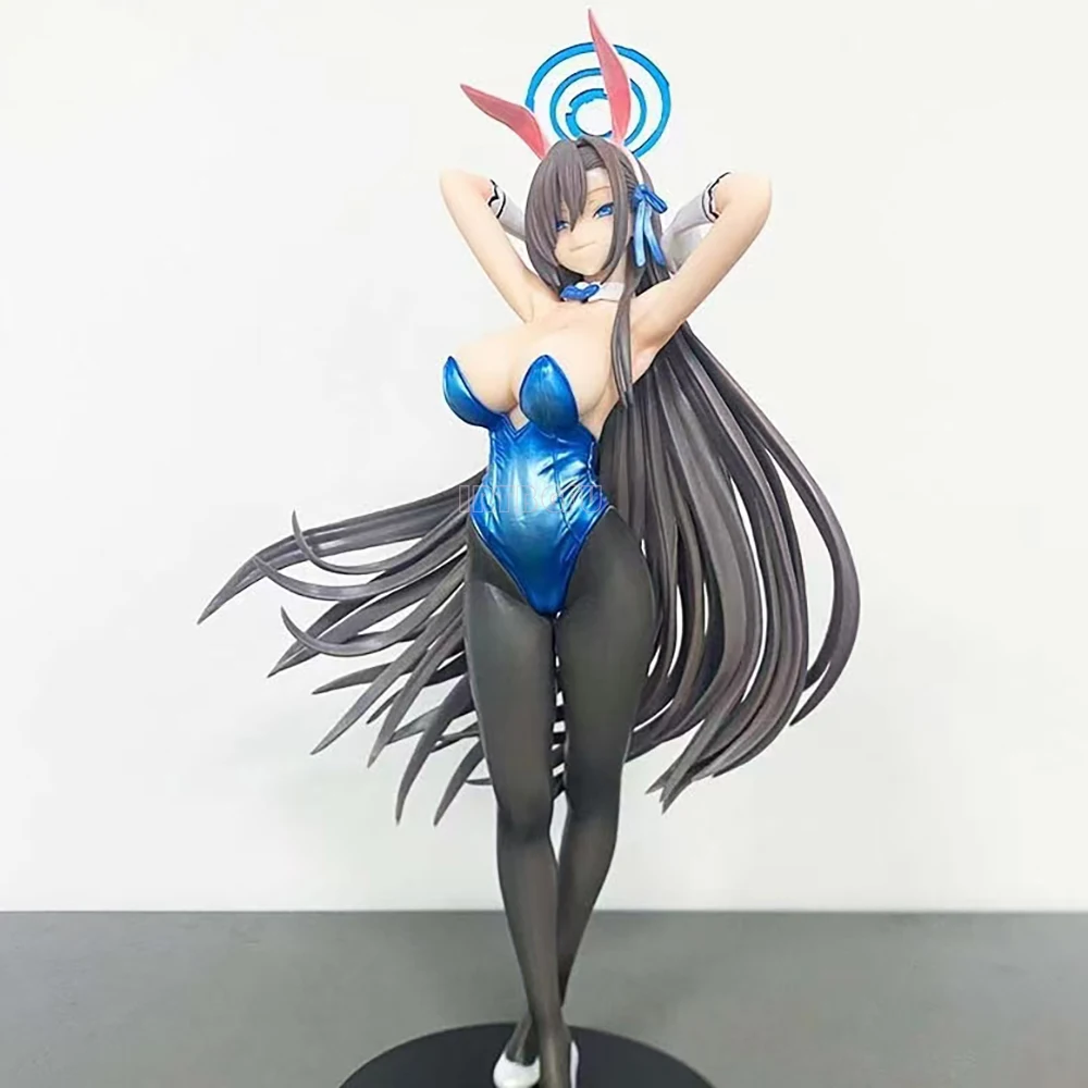 29cm Blue Archive Ichinose Asuna Bunny Girl 1/6 Figure Chinese Anime PVC Action Figure Toy Game Collectible Model Doll