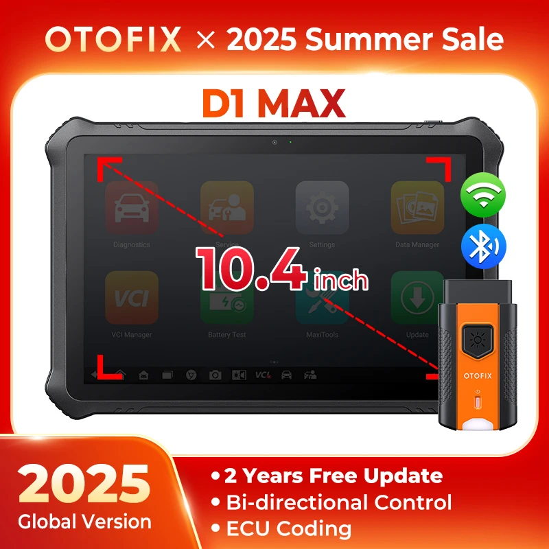 

OTOFIX D1 Max Двунаправленный сканер Автомобильный диагностический сканер Инструмент для кодирования ECU DoIP и CANFD 2-летнее обновление Модернизированное D1 PRO