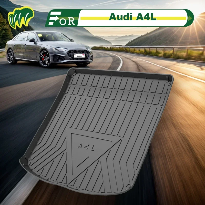 For Audi A4L 18 19 2020 2021 2023 2009-2024 Custom Fit Car Trunk Mat All Season Cargo Mat 3D Shape Laser Measured Trunk Liner