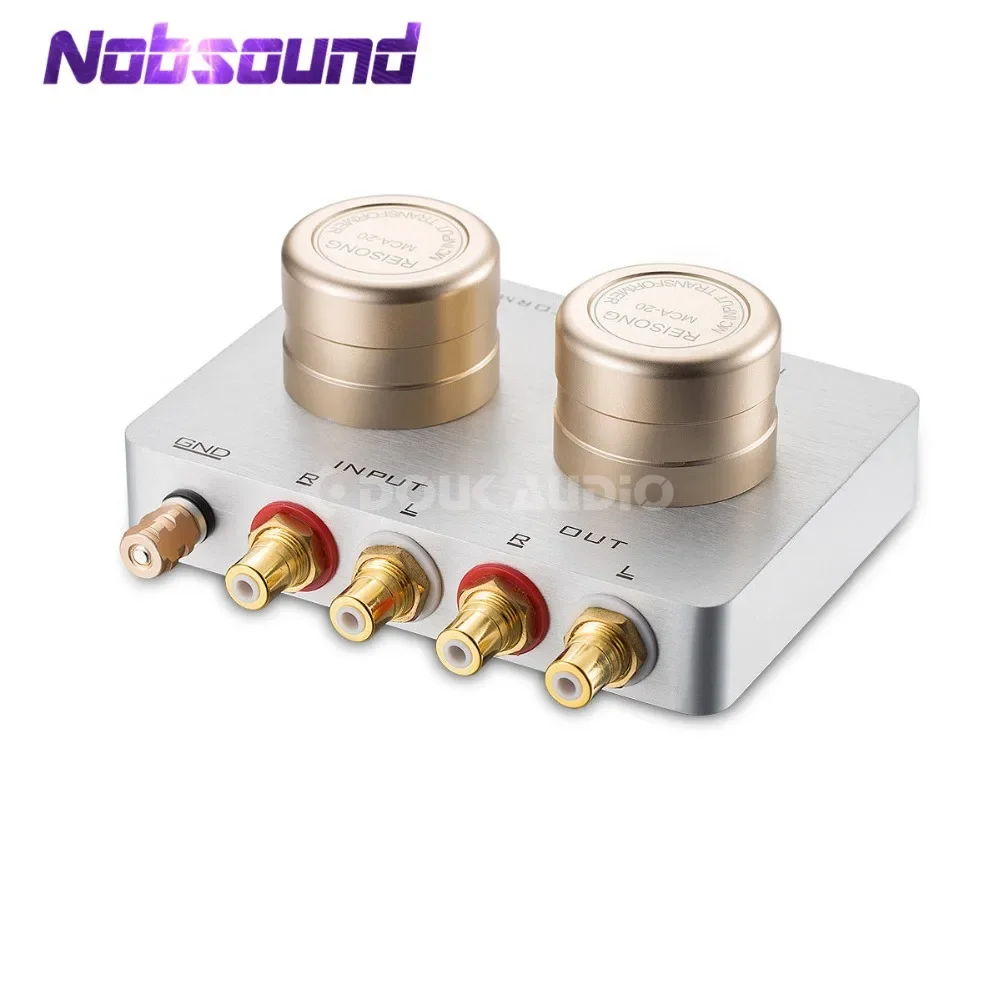 Nobsound Audio Step Up Transformer MC Moving Coil Phono Stage Cartridge Preamp Passive For Phone PC/CD Player/MC Phono Turntable