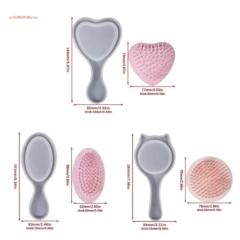 Расческа из смолы, силиконовые формы, расческа для волос, силиконовая форма для расчесок DIY, литье из смолы