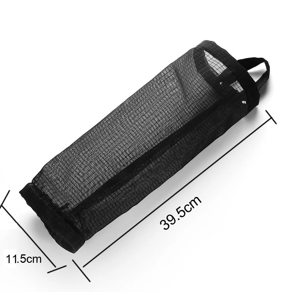 

2Pcs Kitchen Garbage Bags Organizer Mesh Trash Sacks Hanging Storage Dispenser Reusable Eco Friendly Polyester Material Wall