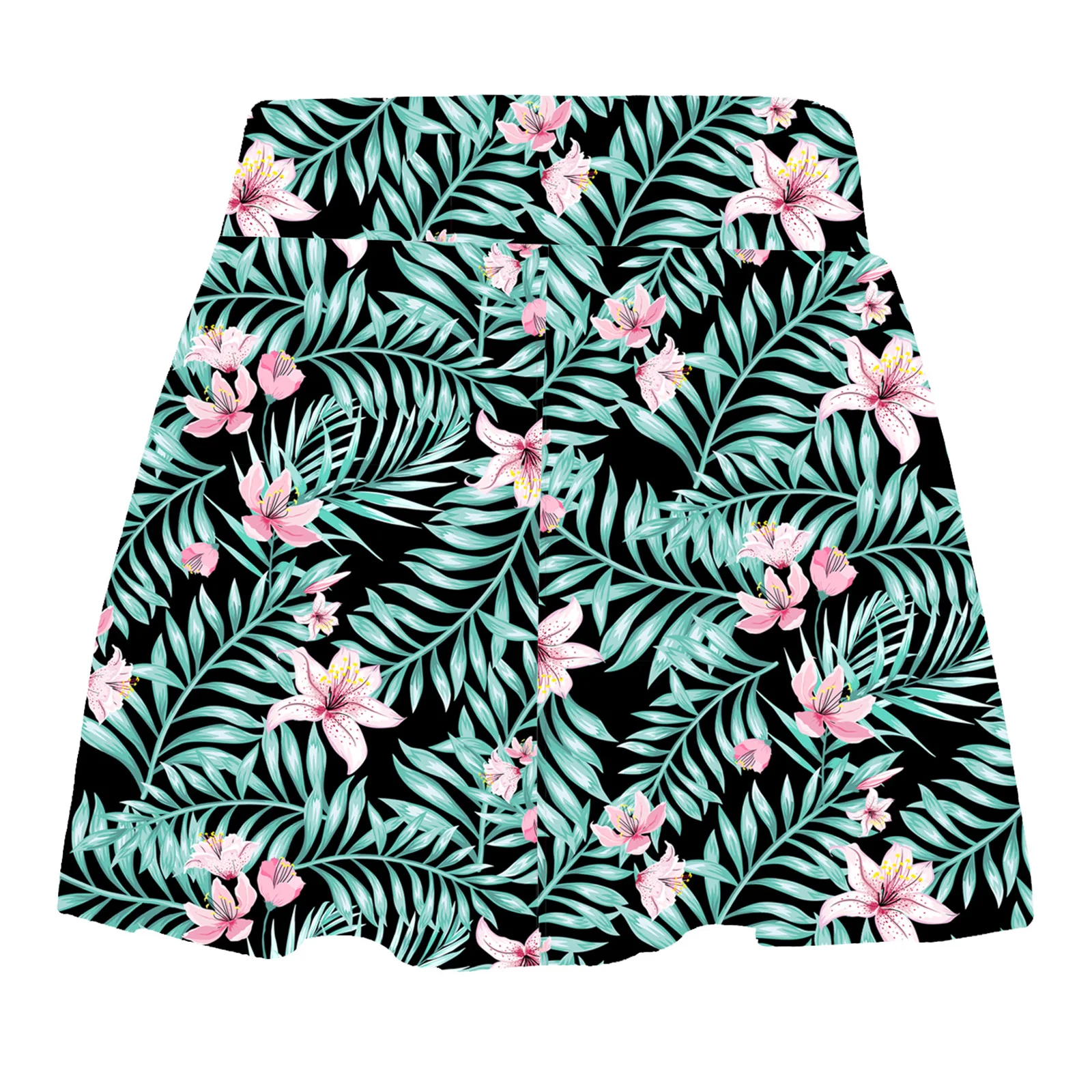 Kids Girls Swim Skirts Elastic Waistband Colorful Print Swim Skirts for Bathing Pool Beach Swimming Sport Wear Girl Teen 4-16Y