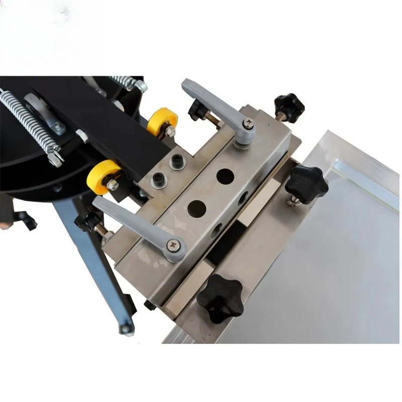 Fotografia 6: Máquina de Impressão Têxtil Rotativa 4 Cores 4 Mesas para Serigrafia e Prensagem de Roupas