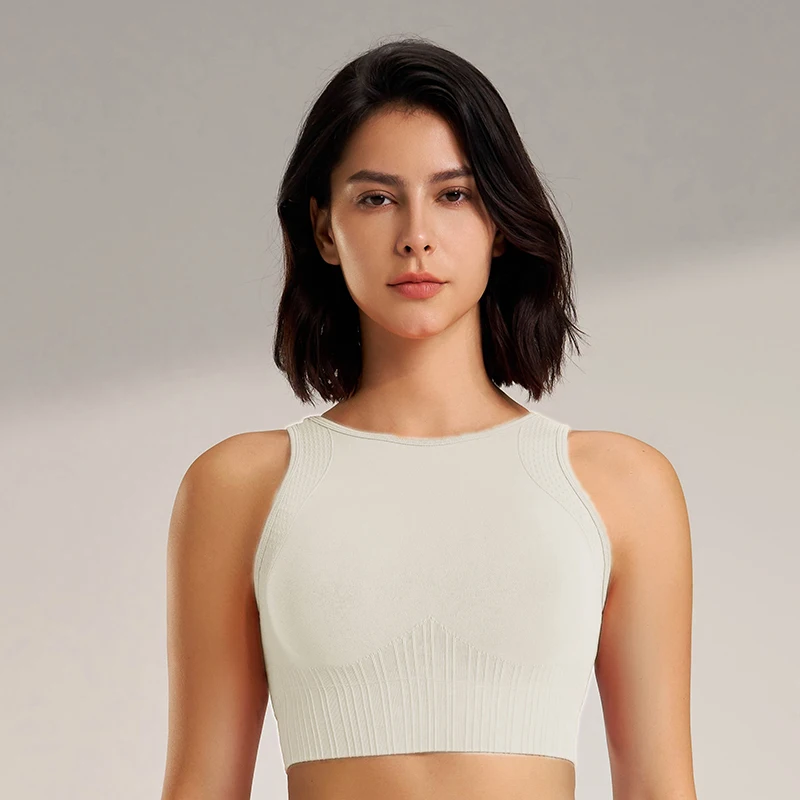 

Ladies' outdoor breathable sports yoga shock-absorbing bra, quick drying insert, running bra, fitness vest bra