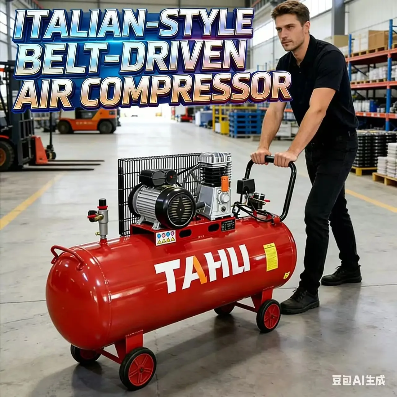 High Quality GYEP XW220V-100L Multi-Voltage Large Capacity Oil-free Silent Air Compressor for Automobile Maintenance