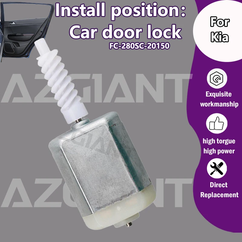 

For Kia Euro Carens Naza Citra Sedona Lotze Picanto Car centre door lock 12V DC carbon brush 12V motor durable FC-280SC-20150