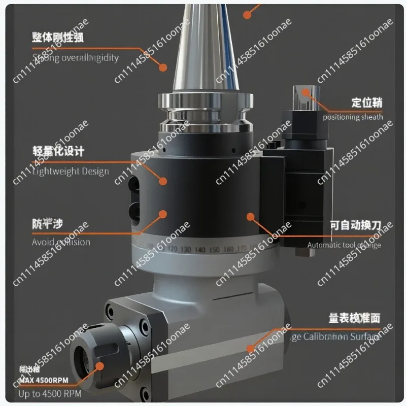 side milling head, universal angle head BT30-ER20