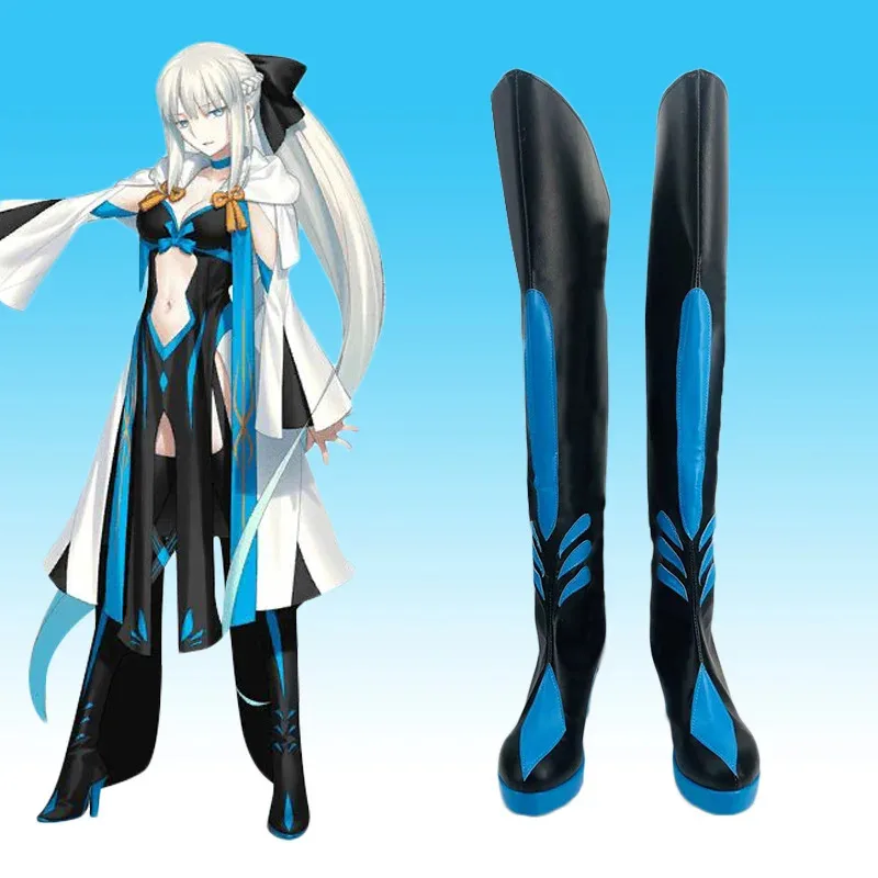 

400fate Morgan Cosplay Shoes Cosplay Anime Show Secondary Performance Shoes and Boots
