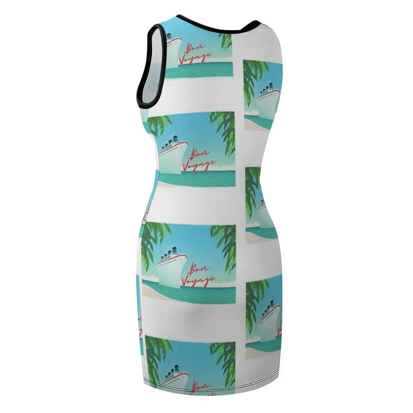 Bon Voyage Abito estivo senza maniche da donna, abito da festa da donna di lusso, abito da ballo da sera, donna estate 2025
