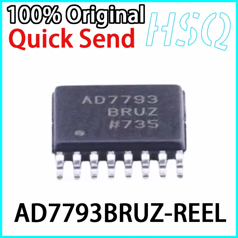 2PCS Original AD7793BRUZ-REEL AD7793 TSSOP-16 24 Bit Analog-to-digital Converter in Stock