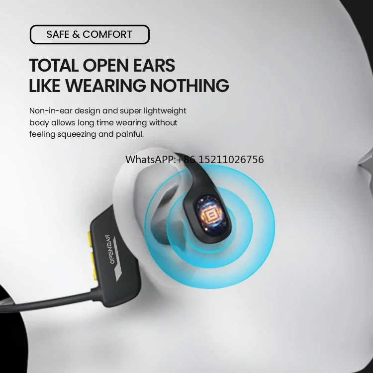 IP68 Swimming Headset Bone Conduction BT Headband Sports Wireless Stereo Head Phones Headphones Bluetooth Earphone