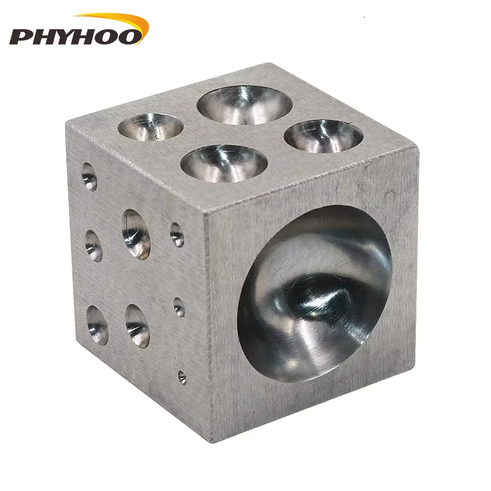 

PHYHOO Dapping Block Square, полости из полированной высокоуглеродистой стали, инструменты для изготовления колоколов и штамповки для изготовления ювелирных изделий