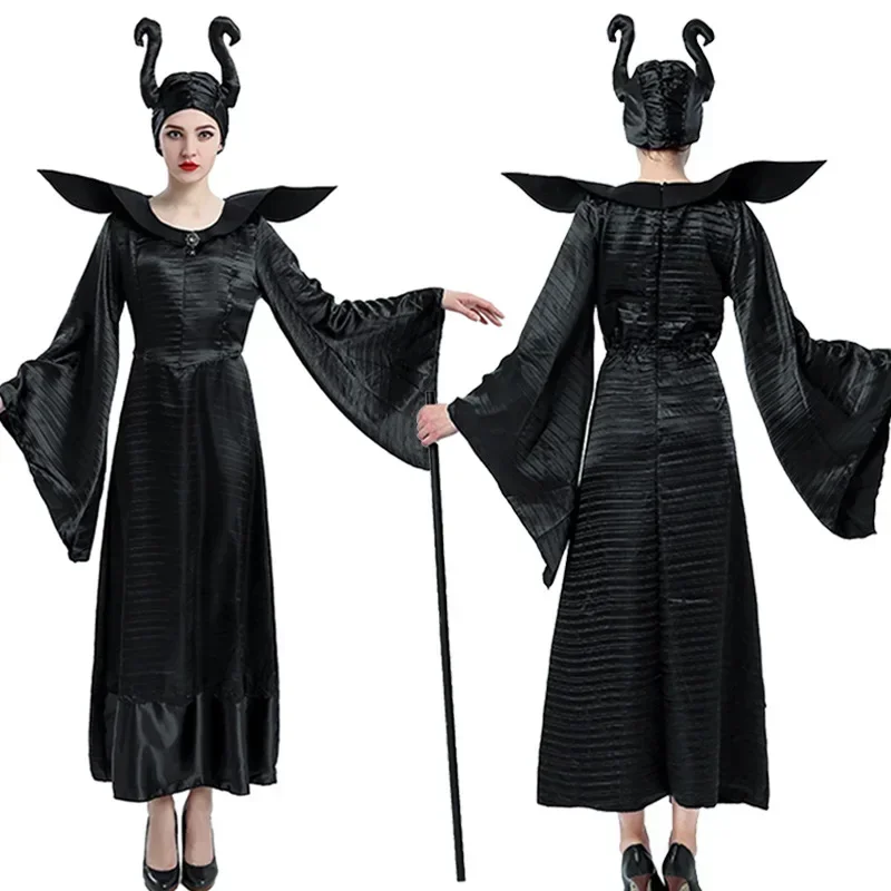Black Witch Costume Halloween Party Show Costume Export Game Uniform Maleficent Anime Cosplay Halloween Costumes for Women