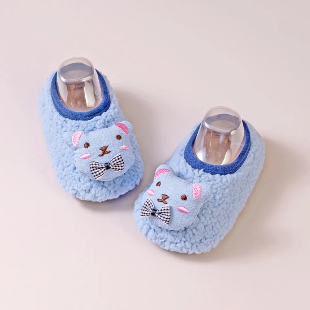 

Fashion Cartoon Warm Baby Slippers Soft Anti-slip Toddler Floor Socks Boys Girls Walking Shoes Autumn Winter