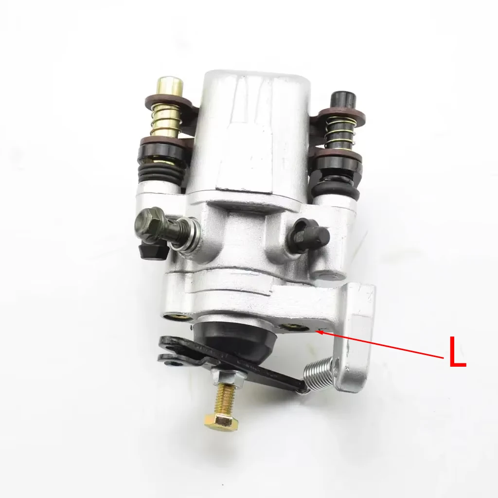 Silver Brake Rear Hydraulic Caliper for Go Karting ATV Quad 250cc Accessories Compatible with EGL Jinling Buggy Spare Parts
