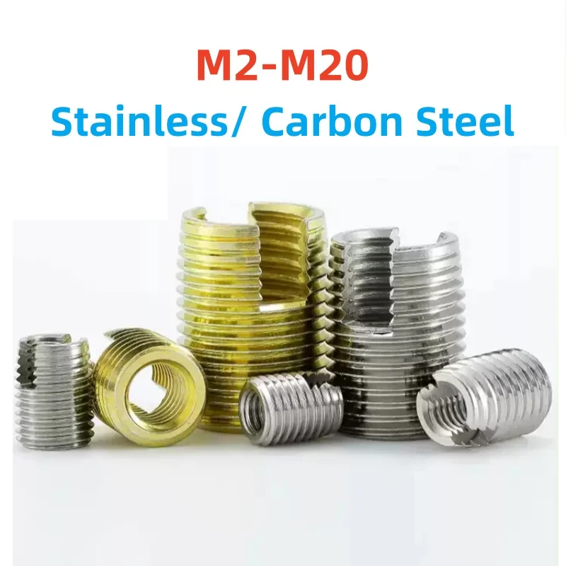 M2 M2.5 M3 M4 M5 M6 M8 M10 M12 M14 M16 M18 M20 Stainless/ Carbon Steel Self Tapping Thread Insert Self Tapping Screw Bushing