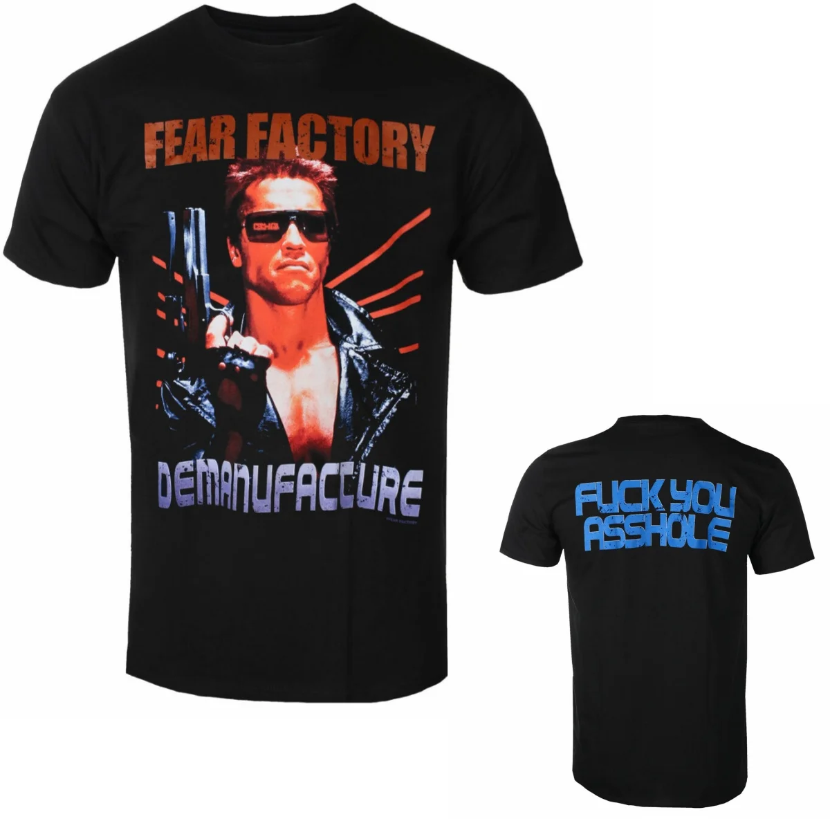 Rare Fear Factory Graphic Cotton Band T-shirt Unisex Summer Short Sleeve Fashion Brand Tee Luxury Casual Vintage Tees