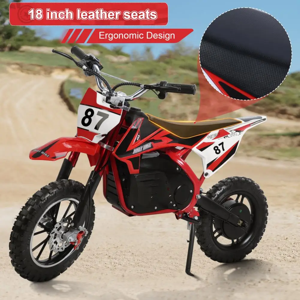 Kids Electric Motocross Bike Off Road Mini Motorcycle Electric Pocket Motorbike with 36V 500W Motor 10 Inches Wheels