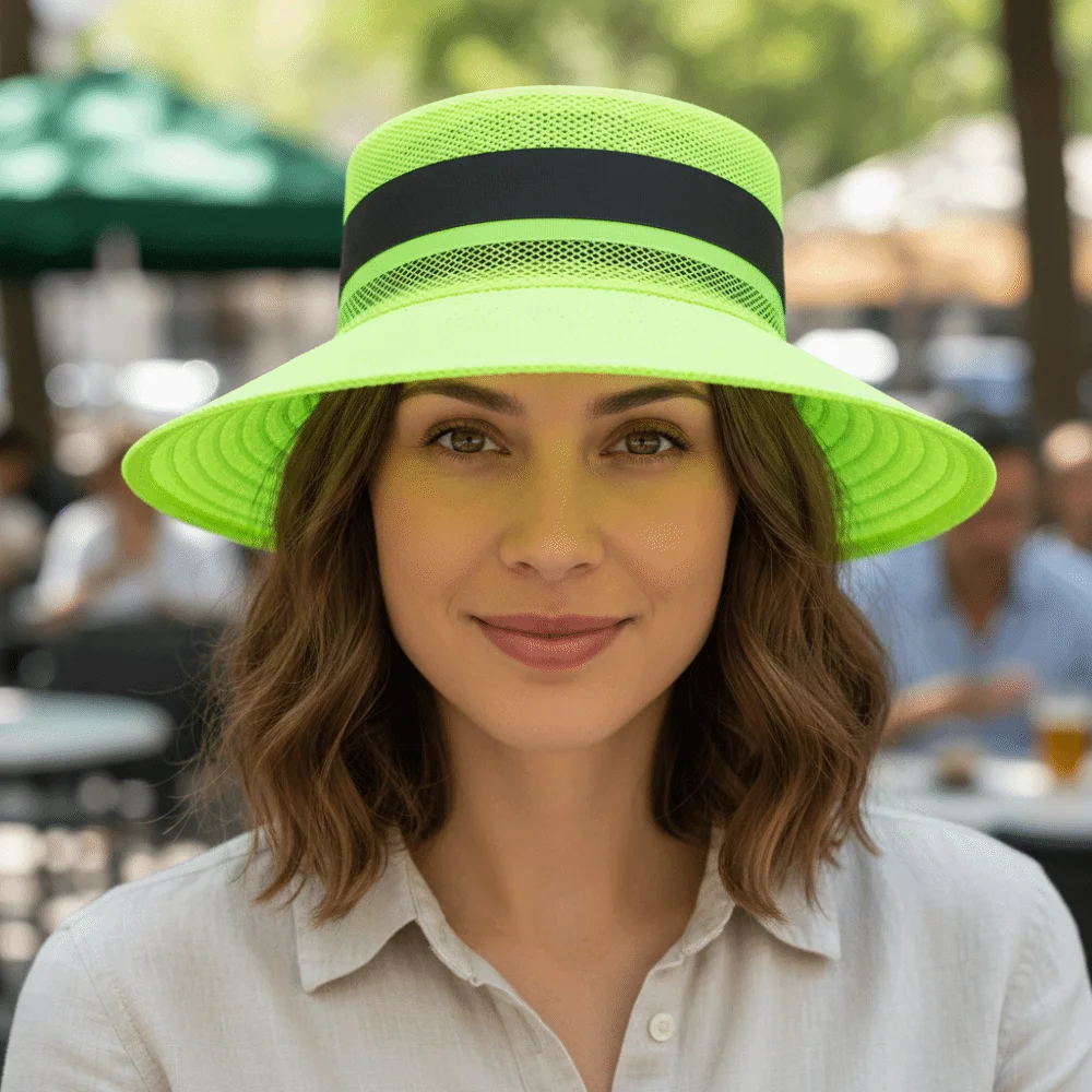 

Adjustable Design Reflective Sun Hat Large Brim UV Protection Anti-UV Bucket Hat Neck Shawl Sun Protection