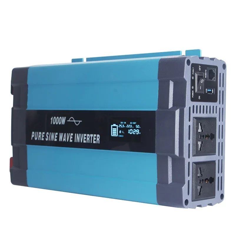 Off-Grid Inverter 12V 24V 48v DC to AC Inverter 110V 220V 300W 1KW 2KW 2.5kw 3KW 5KW Pure Sine Wave Power Solar Inverter