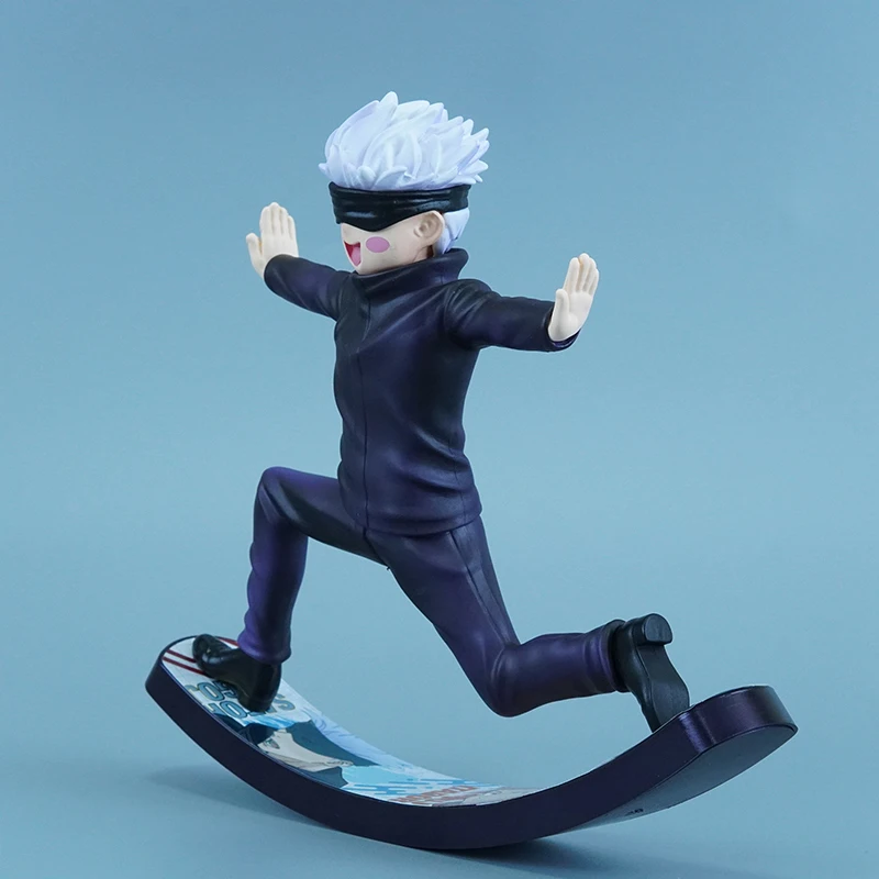 16cm Jujutsu Kaisen Anime Figure Gojo Satoru GK Action Figurine PVC Andwobble Model Collectible Car Desktop Decoration Toy Gift