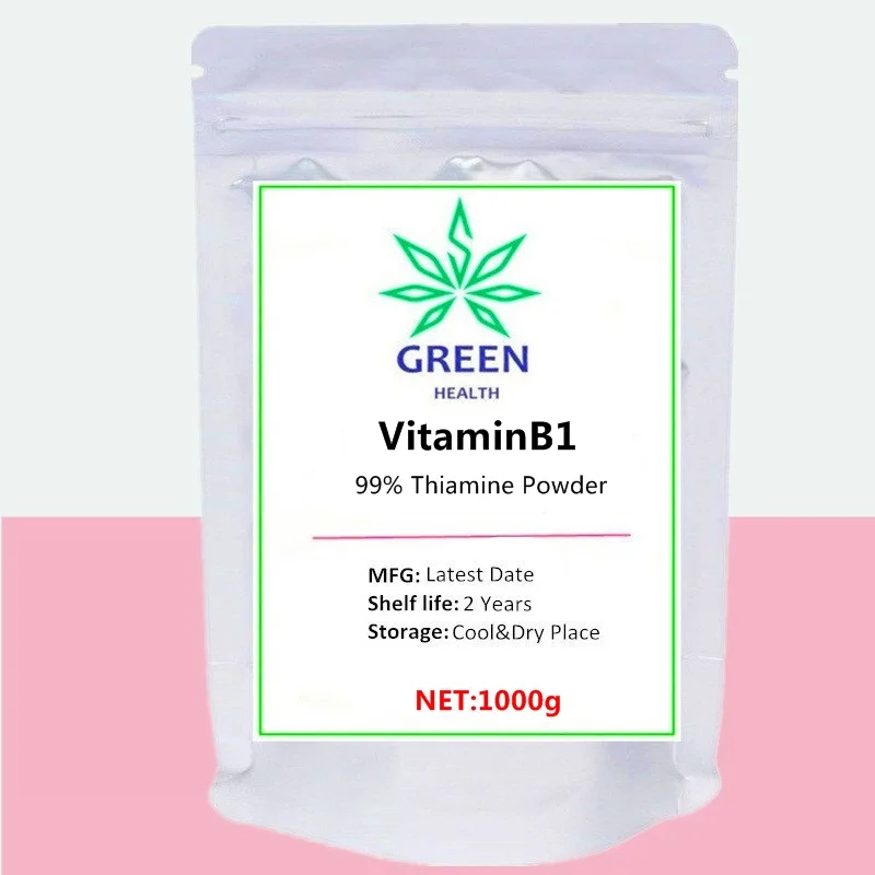 50-1000g Best 99% VitaminB1 VB1 Thiamine HCL,Free Shipping