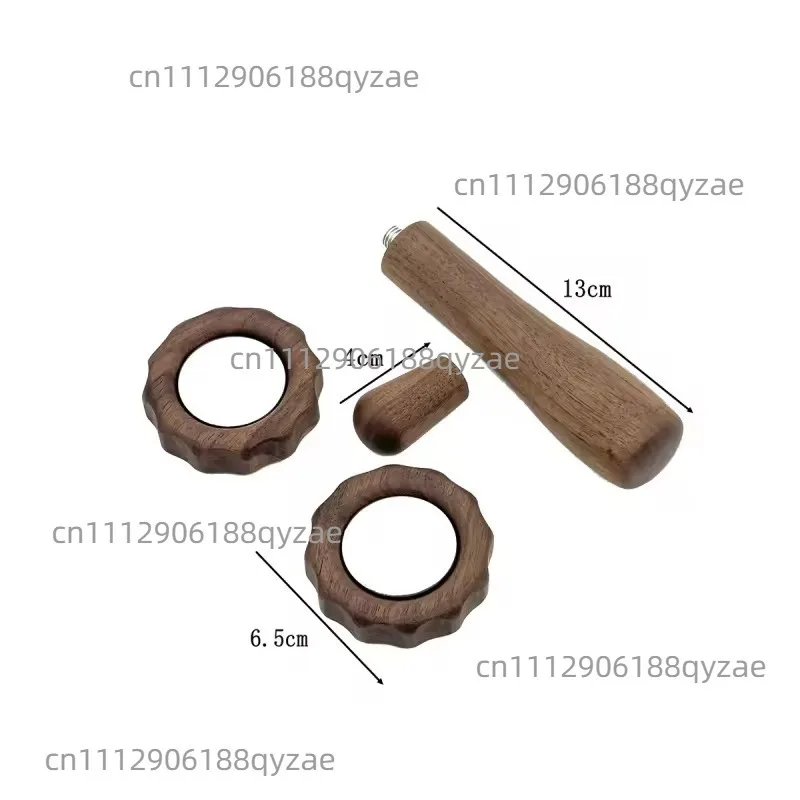 E61 Espresso Machine Upgrade Kit | Walnut Wood Handle Knob Set for Home Baristas Coffee Accessories